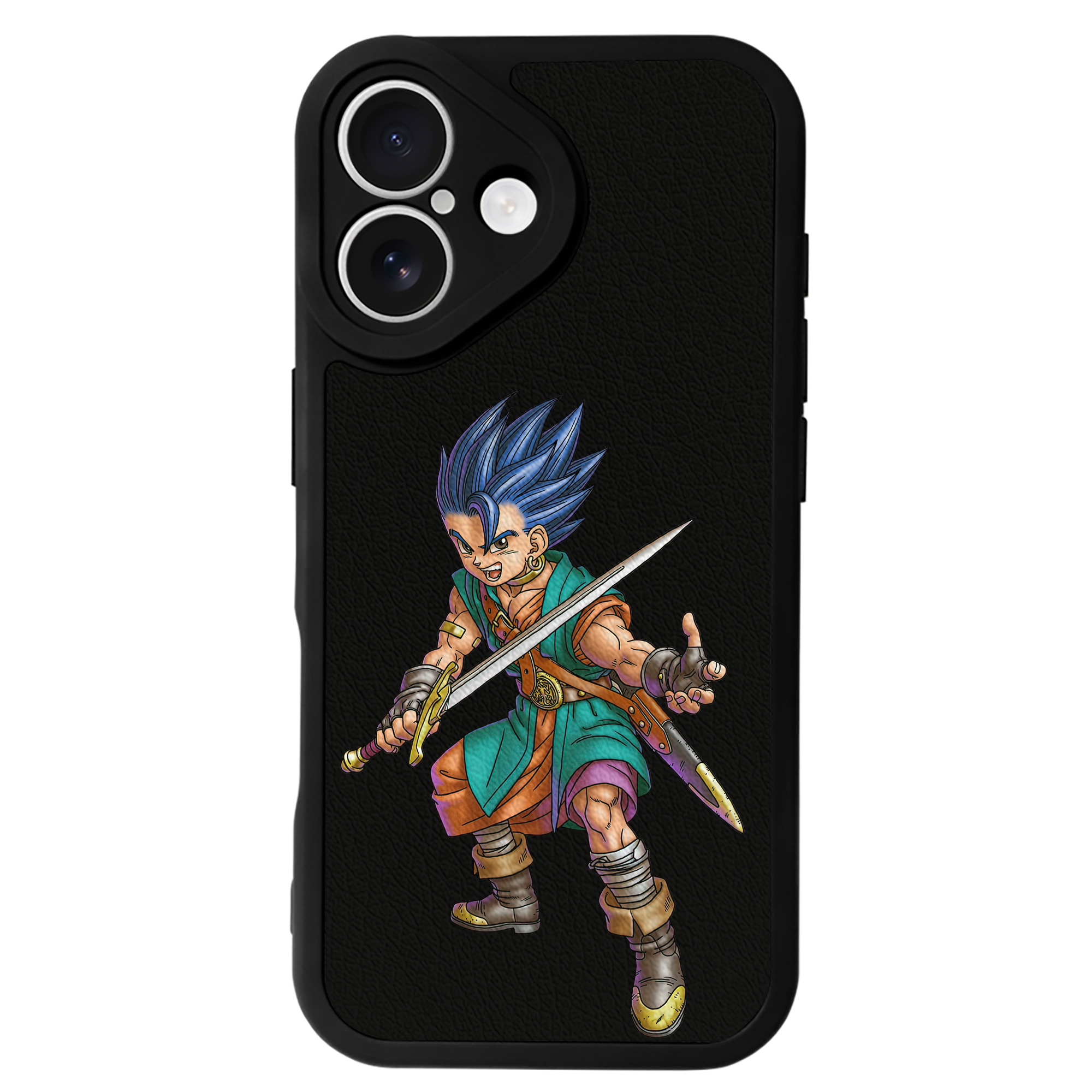 （画像用） ドラゴンクエスト Doragon Kuesuto Dragon Quest 【iPhone 16シリーズ対応】シリコンスマホケース（レザー調） 材質：シリコン